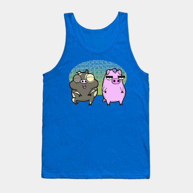 Cash Grab Pigs! Tank Top by calavara